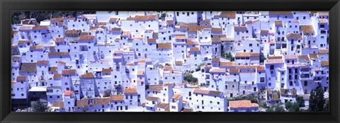 Framed White washed buildings, Casares, Andalucia, Spain Print