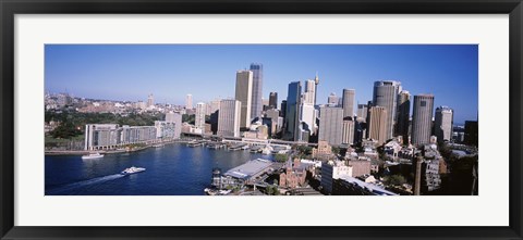 Framed Skyscrapers in a city, Sydney, New South Wales, Australia Print