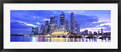 Framed Evening, Singapore Print