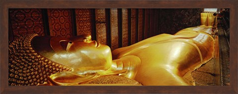 Framed Thailand, Bangkok, Wat Po, Reclining Buddha Print