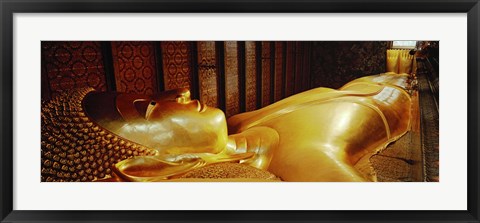 Framed Thailand, Bangkok, Wat Po, Reclining Buddha Print