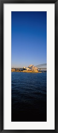 Framed Buildings on the waterfront, Sydney Opera House, Sydney, New South Wales, Australia Print