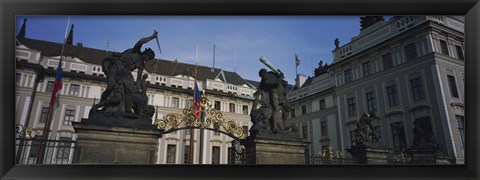 Framed Low angle view of a church, St Nicholas&#39;s Church, Old Town Square, Prague, Czech Republic Print