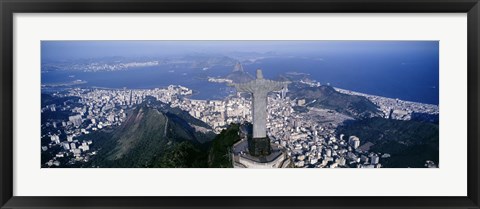 Framed Aerial, Rio De Janeiro, Brazil Print