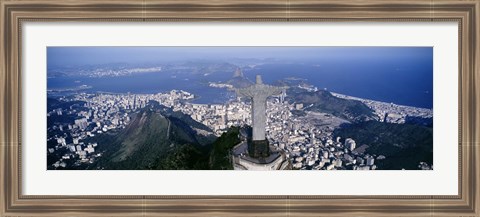 Framed Aerial, Rio De Janeiro, Brazil Print