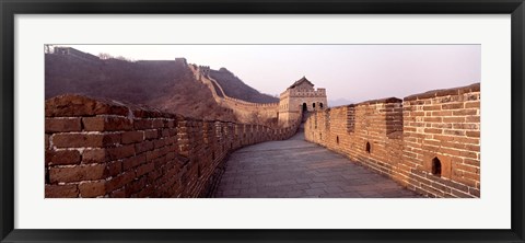 Framed Path on a fortified wall, Great Wall Of China, Mutianyu, China Print