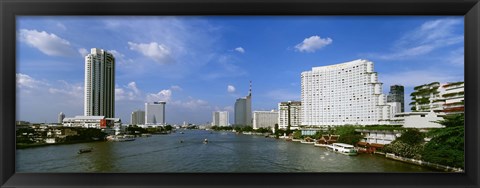 Framed Chao Phraya River, Bangkok, Thailand Print