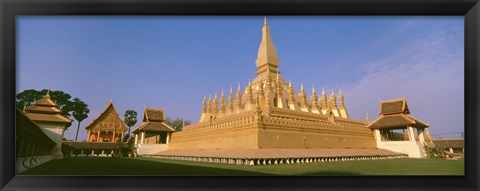 Framed Pha That Luang Temple, Vientiane, Laos Print