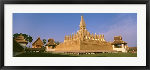 Framed Pha That Luang Temple, Vientiane, Laos Print