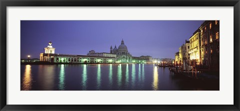 Framed Grand Canal, Venice, Italy (night) Print