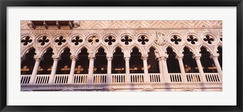 Framed Loggia, Doges Palace, Venice, Italy Print