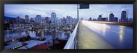 Framed Bridge, Vancouver, British Columbia, Canada Print