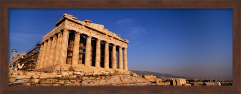 Framed Ruins of a temple, Parthenon, Athens, Greece Print