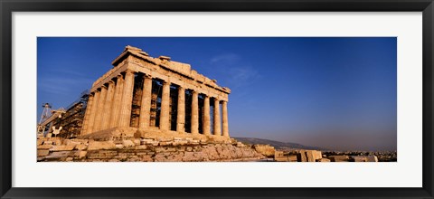 Framed Ruins of a temple, Parthenon, Athens, Greece Print