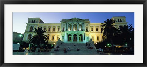 Framed Low angle view of a building, Syros, Cyclades Islands, Greece Print