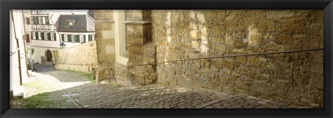 Framed Germany, Tubingen, Street in the village Print