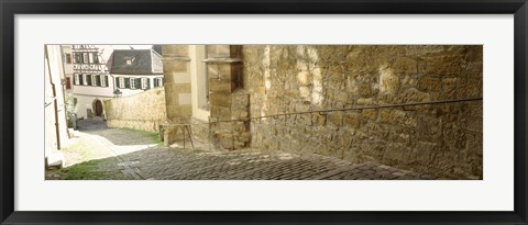 Framed Germany, Tubingen, Street in the village Print