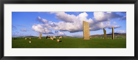 Framed Stones Of Stenness, Scotland, United Kingdom Print