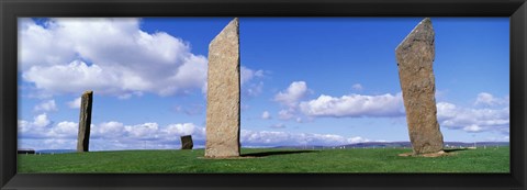Framed Stones Of Stenness, Orkney Islands, Scotland, United Kingdom Print
