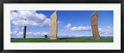 Framed Stones Of Stenness, Orkney Islands, Scotland, United Kingdom Print