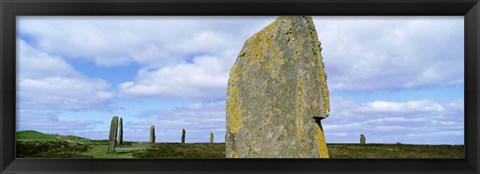 Framed Ring Of Brodgar, Orkney Islands, Scotland, United Kingdom Print