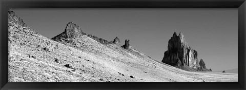 Framed USA, New Mexico, Shiprock Peak, View of a landscape Print