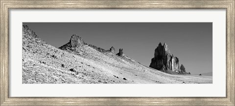 Framed USA, New Mexico, Shiprock Peak, View of a landscape Print