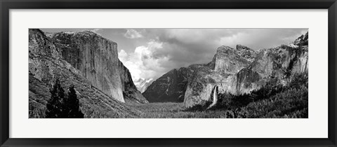 Framed USA, California, Yosemite National Park, Low angle view of rock formations in a landscape Print