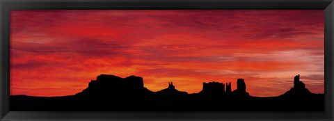 Framed US, Utah, Monument Valley Tribal Park Print