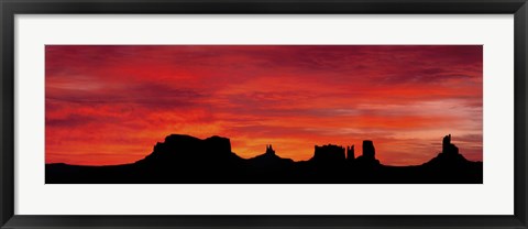 Framed US, Utah, Monument Valley Tribal Park Print