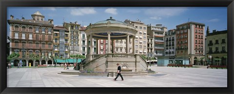 Framed Plaza Del Castillo, Pamplona, Spain Print