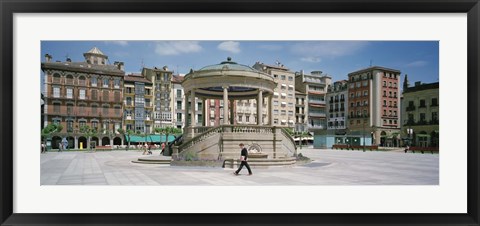 Framed Plaza Del Castillo, Pamplona, Spain Print