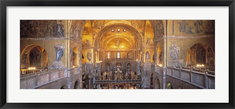 Framed San Marcos Cathedral, Venice, Italy (wide angle) Print