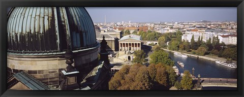 Framed High Angle View Of A City, Berlin, Germany Print