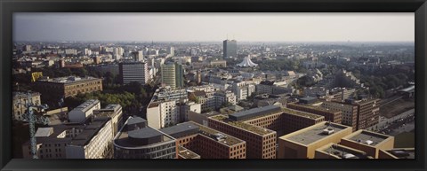 Framed High angle view of buildings in a city, Potsadamer Platz, Berlin, Germany Print