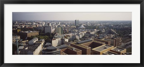 Framed High angle view of buildings in a city, Potsadamer Platz, Berlin, Germany Print