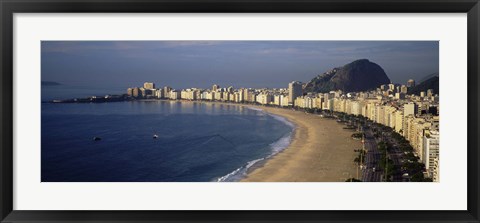 Framed Copacabana Beach, Rio De Janeiro, Brazil Print