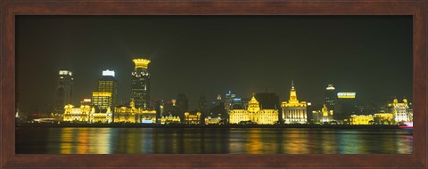 Framed Bund, Shanghai, China Print