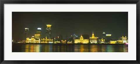 Framed Bund, Shanghai, China Print