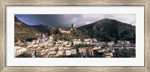 Framed Buildings on a hillside, Cazorla, Andalucia, Spain Print