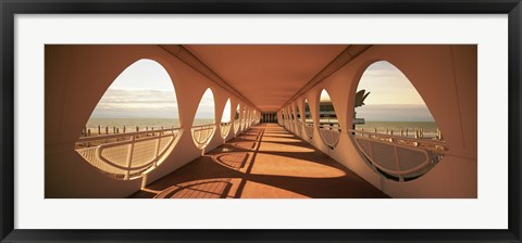 Framed Corridor of a building, Lignano Sabbiadoro, Italy Print