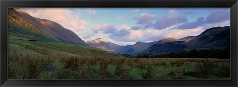 Framed Mountains On A Landscape, Glen Nevis, Scotland, United Kingdom Print