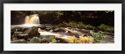 Framed Stream Flowing Through Rocks, Thomason Foss, Goathland, North Yorkshire, England, United Kingdom Print