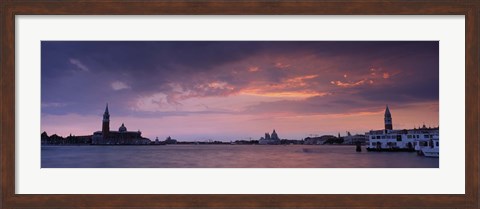 Framed Clouds Over A River, Venice, Italy Print