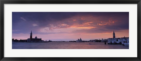 Framed Clouds Over A River, Venice, Italy Print