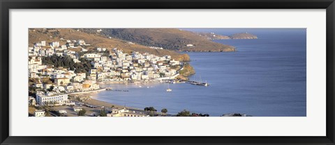 Framed Batsi, Andros Island, Cyclades Islands, Greece Print