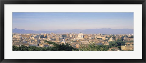 Framed High angle view of a city, Rome, Italy Print