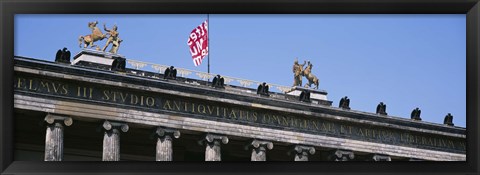 Framed Low Angle View Of A Museum, Altes Museum, Berlin, Germany Print