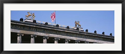 Framed Low Angle View Of A Museum, Altes Museum, Berlin, Germany Print