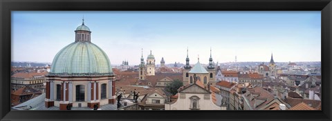 Framed Church in a city, Prague, Czech Republic Print